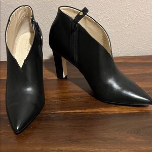 Cole Haan Black Heeled Ankle Boots